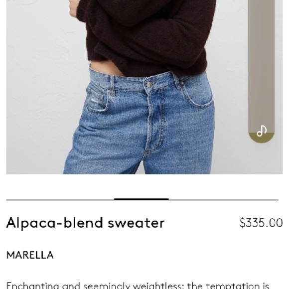 Black Sweater with Colorful Striped Sleeves - Picture 3 of 3